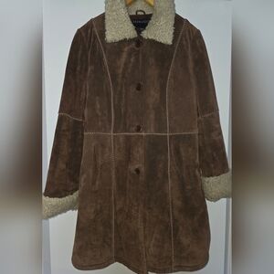 Vintage Bernardo Suede Coat Sz Large